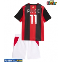 AC Milan Christian Pulisic #11 Heimtrikotsatz Kinder 2026-27 Kurzarm (+ Kurze Hosen)